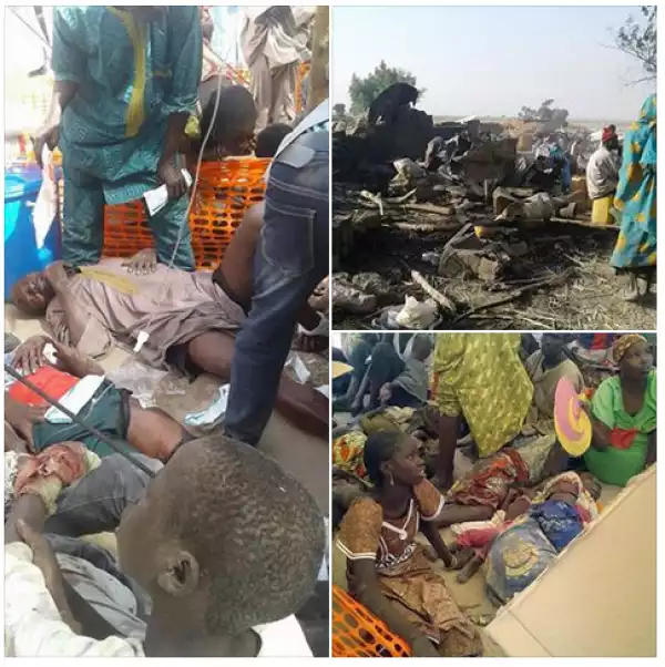 Graphic Photos From The Accidental Bombing In Borno IDP Camp